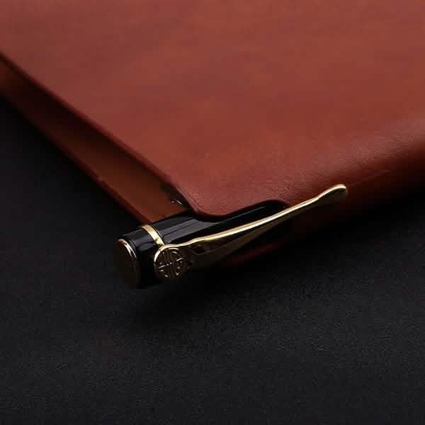 2-Pack: Wood Grain Classical Fountain Pen Ballpoint Pen