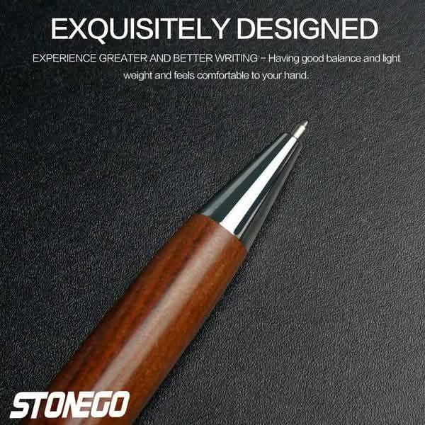2-Pack: Wooden Twist Ballpoint Pen