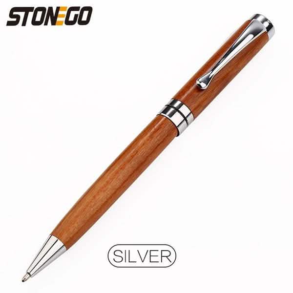 2-Pack: Wooden Twist Ballpoint Pen