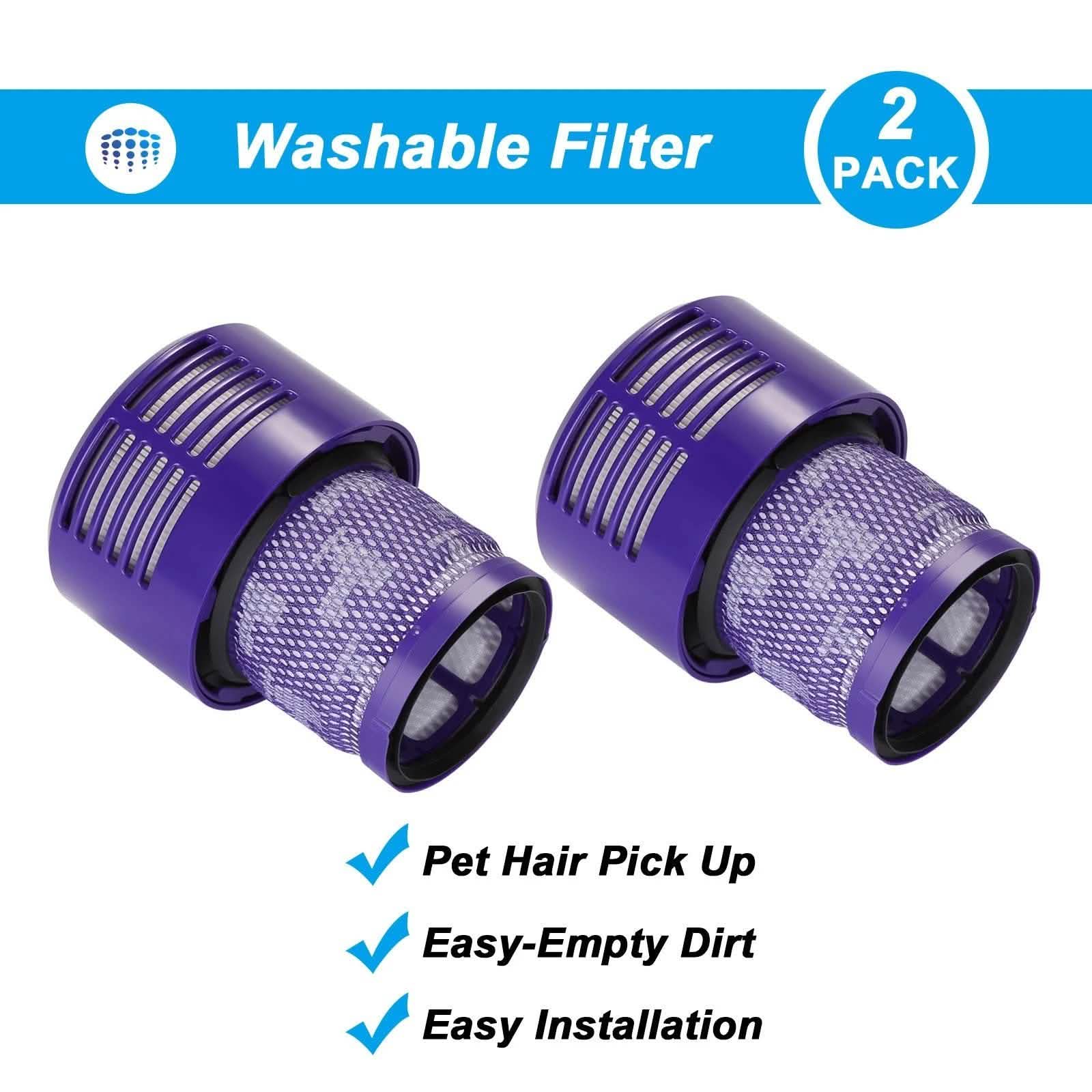 2-Packs: Vacuum Filter Replacement for Dyson V10 Series