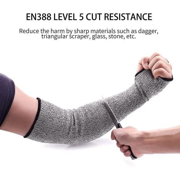 2-Pair: Safety Arm Sleeve Anti Cut Puncture Proof