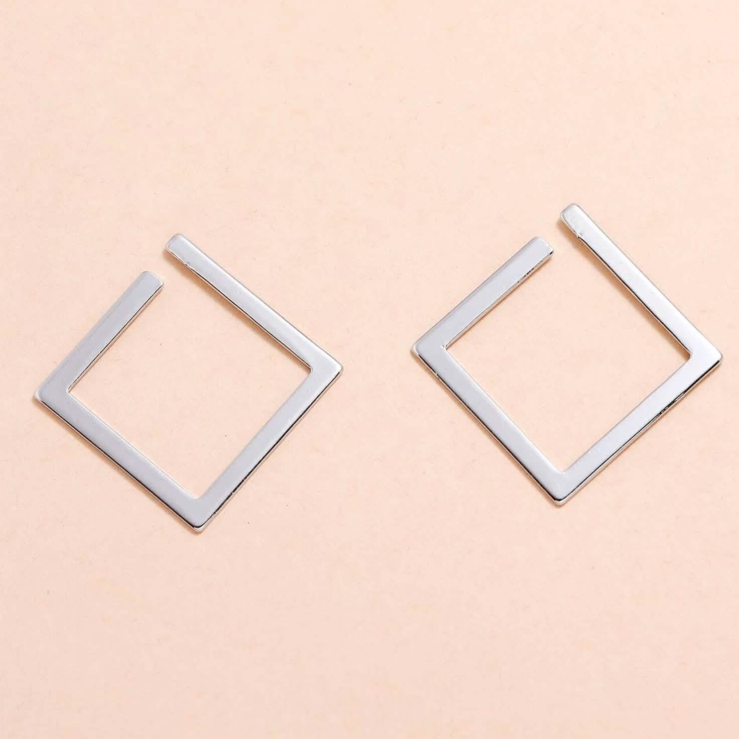 2-Pairs: Minimalist Geometric Drop Earrings