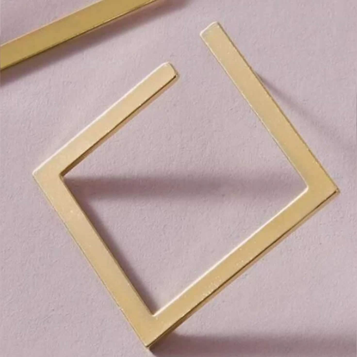 2-Pairs: Minimalist Geometric Drop Earrings