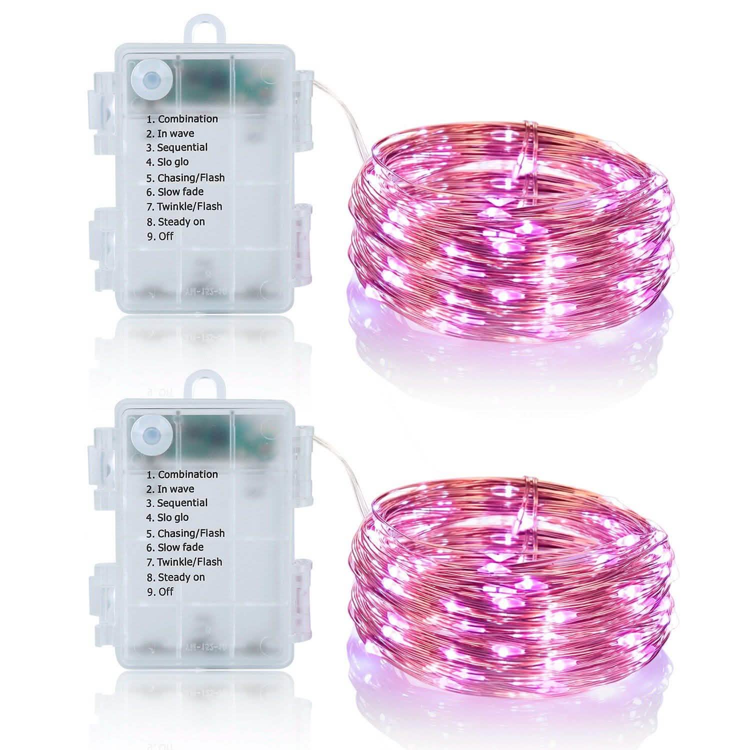 2-Piece: 100LED Beads String Lights
