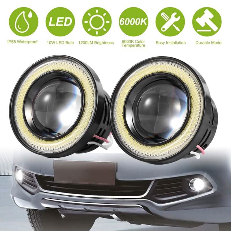2-Piece: 2.5" Auto COB LED Fog Light