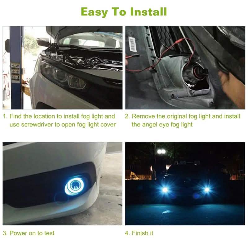 2-Piece: 2.5" Auto COB LED Fog Light