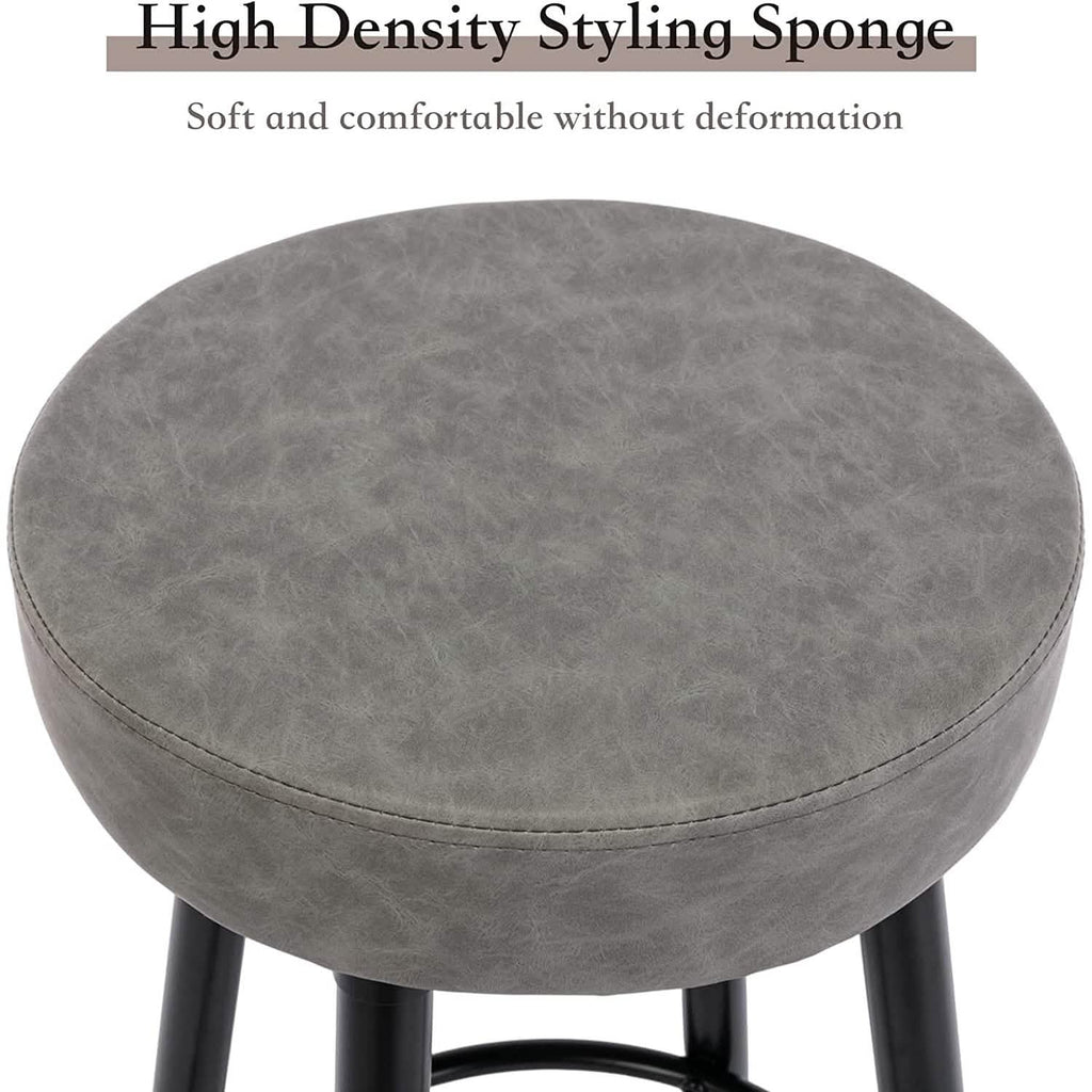 2-Piece: 28'' Metal Bar Stools Set
