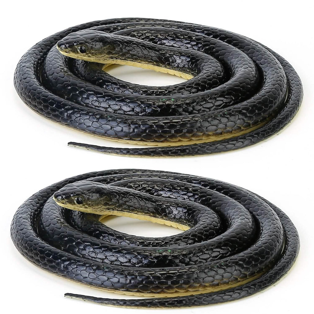 2-Piece: 50" Long Realistic Rubber Snakes