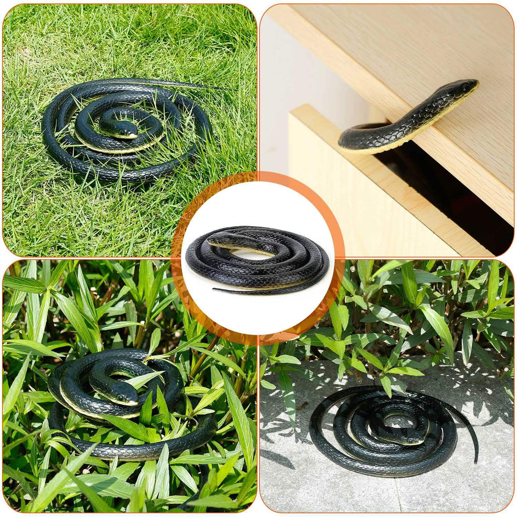 2-Piece: 50" Long Realistic Rubber Snakes