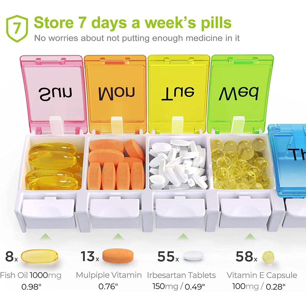 2-Piece: 7 Day Pill Box Case
