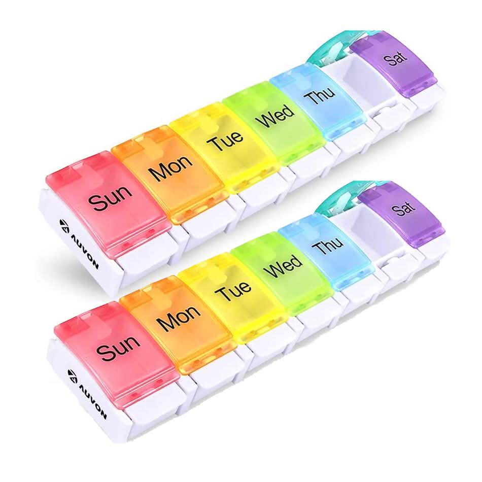 2-Piece: 7 Day Pill Box Case