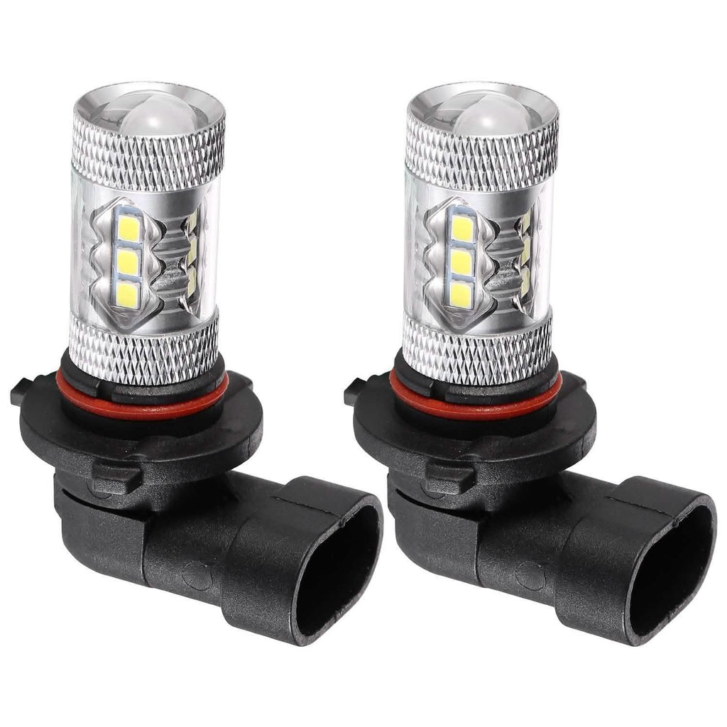 2-Piece: 980LM 80W 9006 HB4 LED Fog DRL Light Bulb