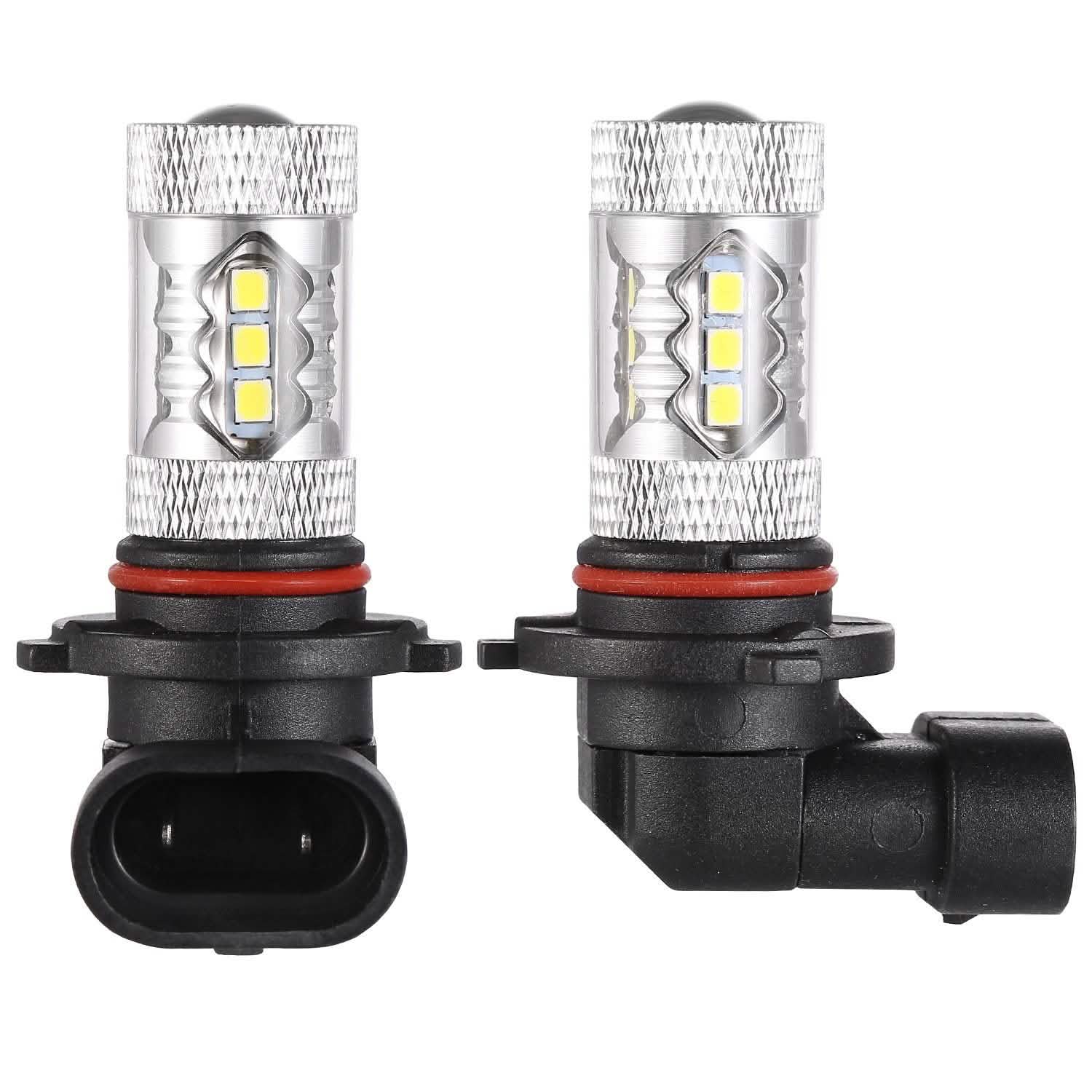 2-Piece: 980LM 80W 9006 HB4 LED Fog DRL Light Bulb