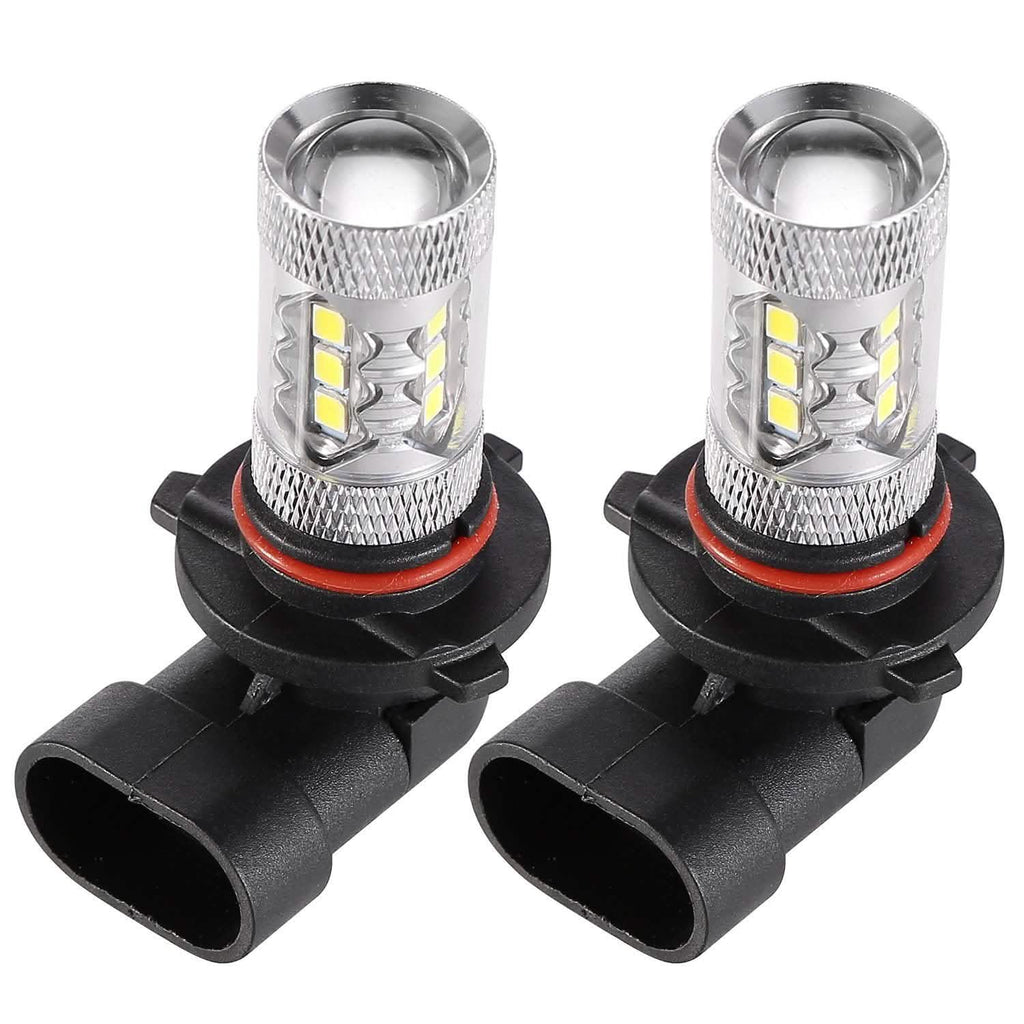 2-Piece: 980LM 80W 9006 HB4 LED Fog DRL Light Bulb