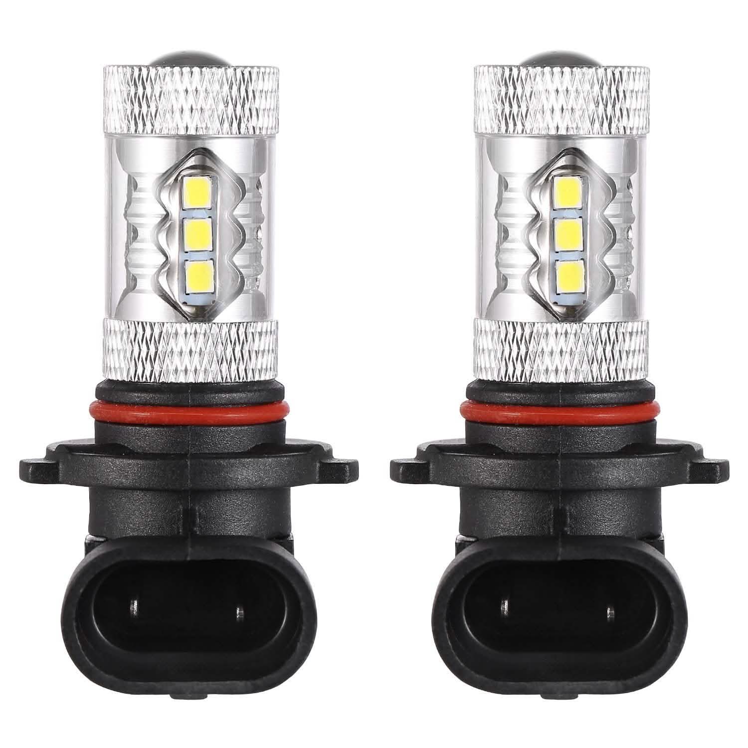 2-Piece: 980LM 80W 9006 HB4 LED Fog DRL Light Bulb