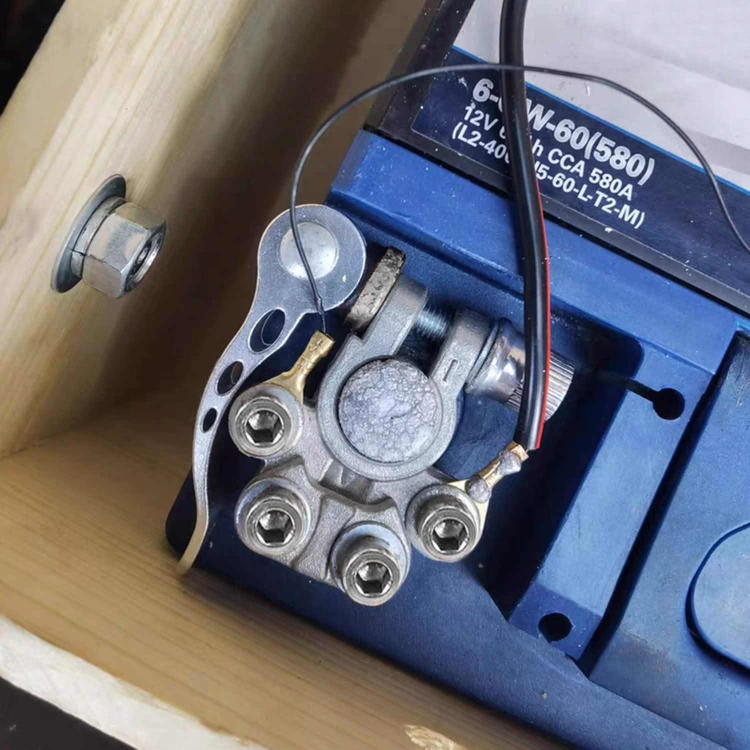 2-Piece: Battery Terminal Connector Quick Release Disconnect Car Battery