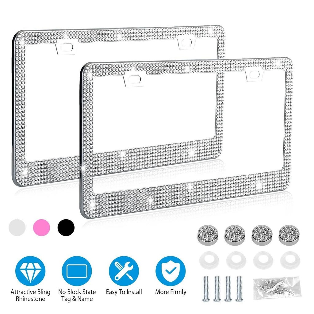 2-Piece: Bling License Plate Frames