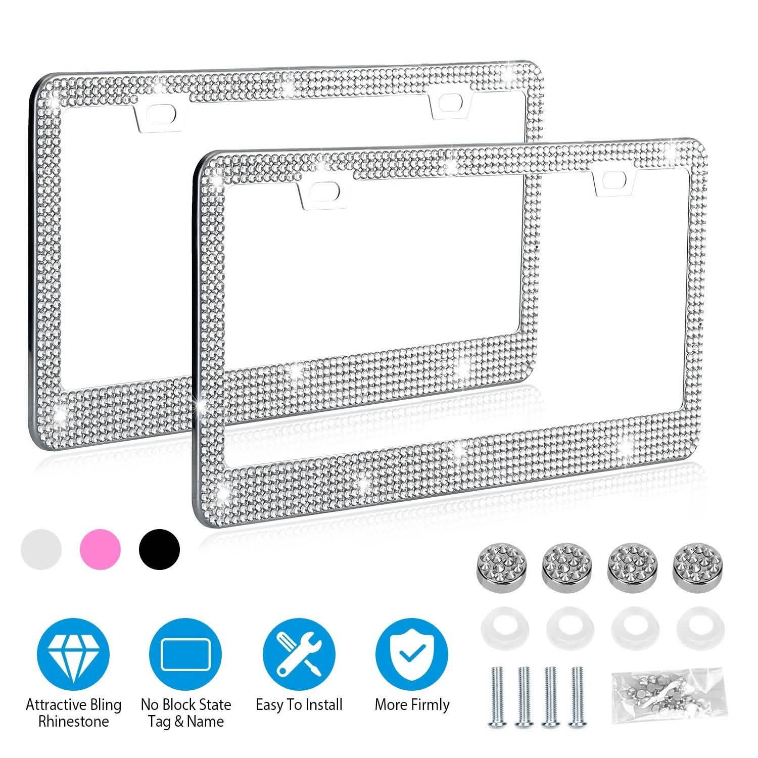 2-Piece: Bling License Plate Frames
