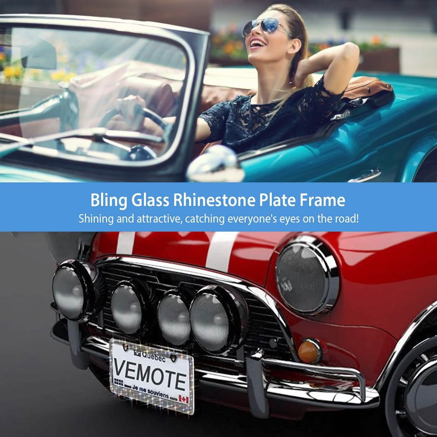 2-Piece: Bling License Plate Frames