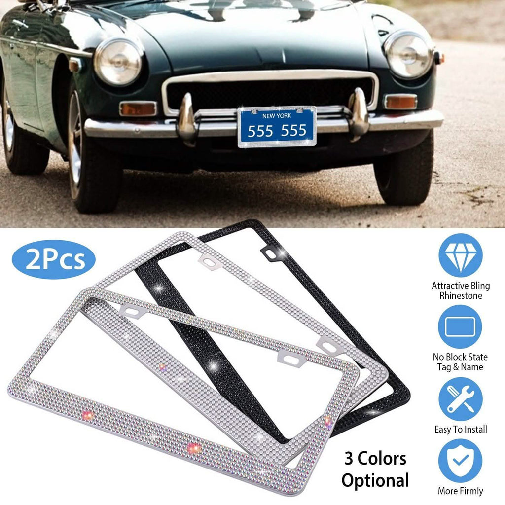 2-Piece: Bling License Plate Frames