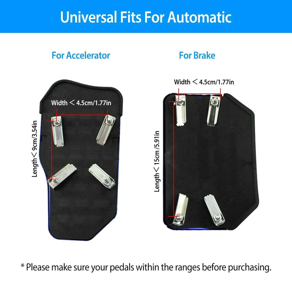 2-Piece: Car Brake Pedal Cover
