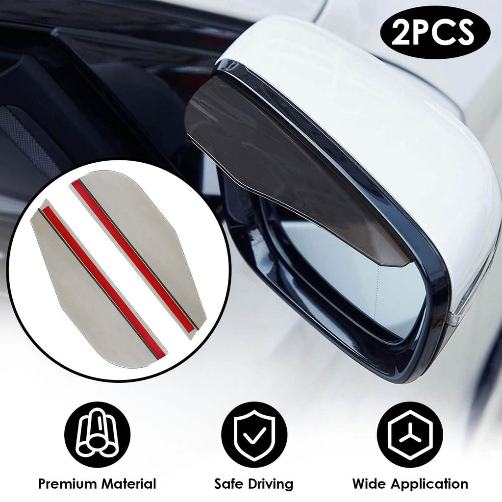2-Piece: Car Side Mirror Rain Guard