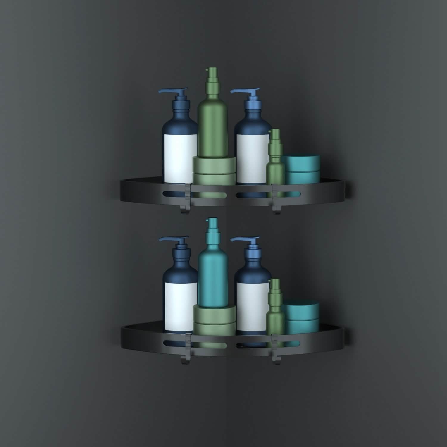 2-Piece: Corner Shower Caddy Shelf