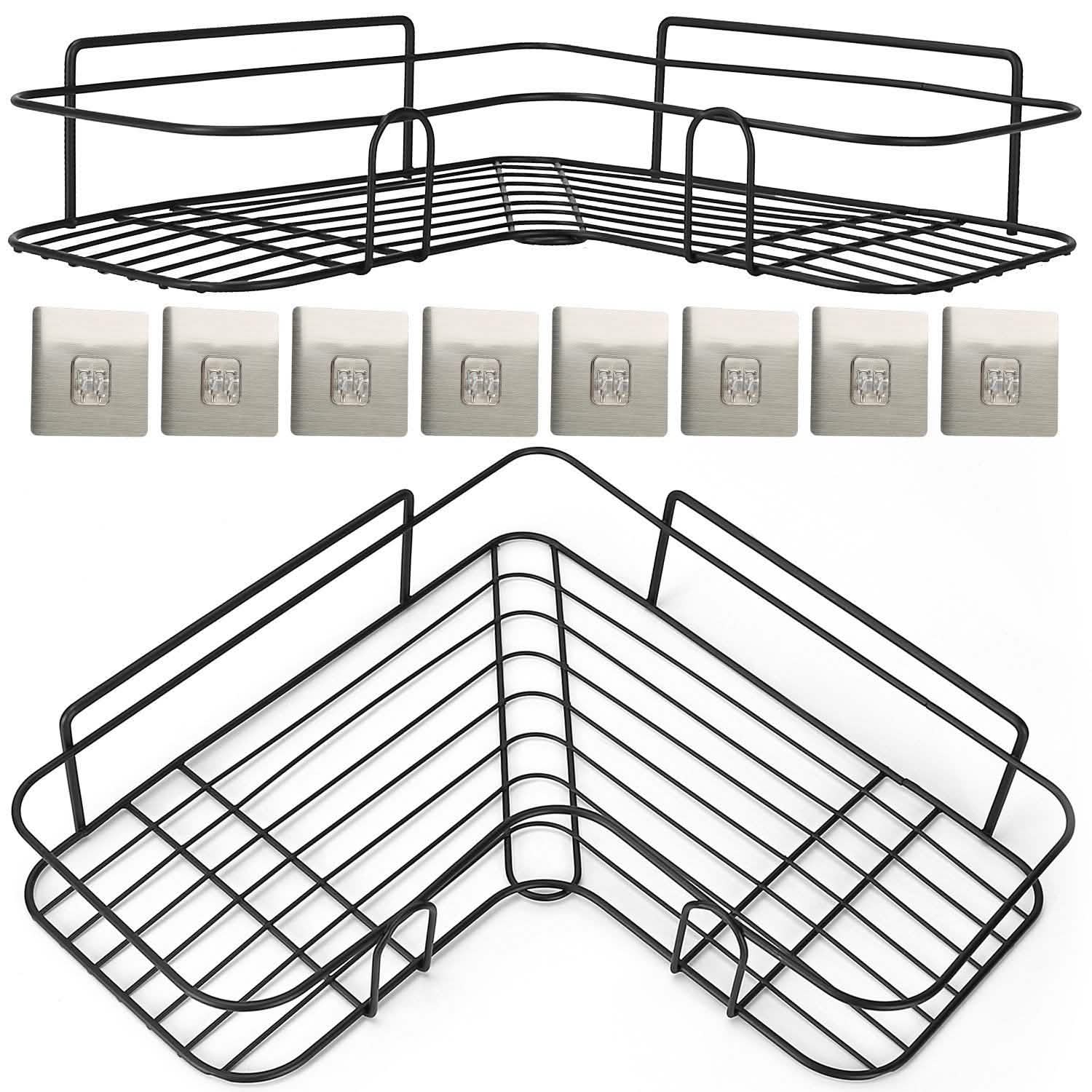 2-Piece: Corner Shower Caddy Shelves