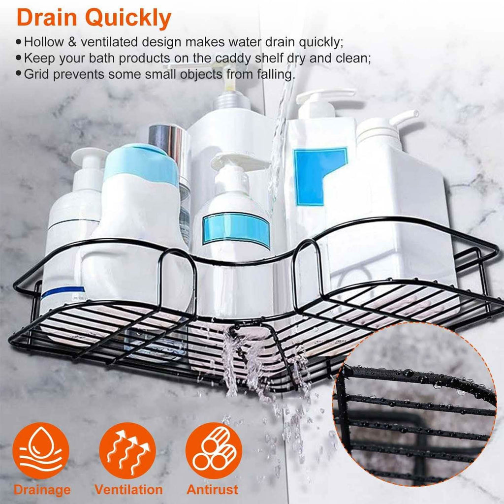 2-Piece: Corner Shower Caddy Shelves