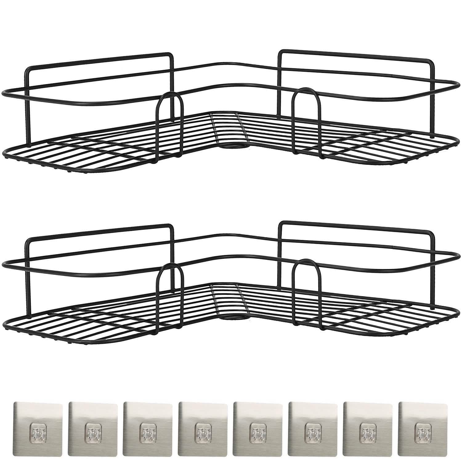 2-Piece: Corner Shower Caddy Shelves