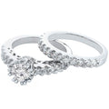 2-Piece: Crown Prong Ring Set