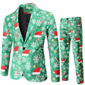 2-Piece: Fun Ugly Christmas Costumes For Men - Complete Xmas Suit