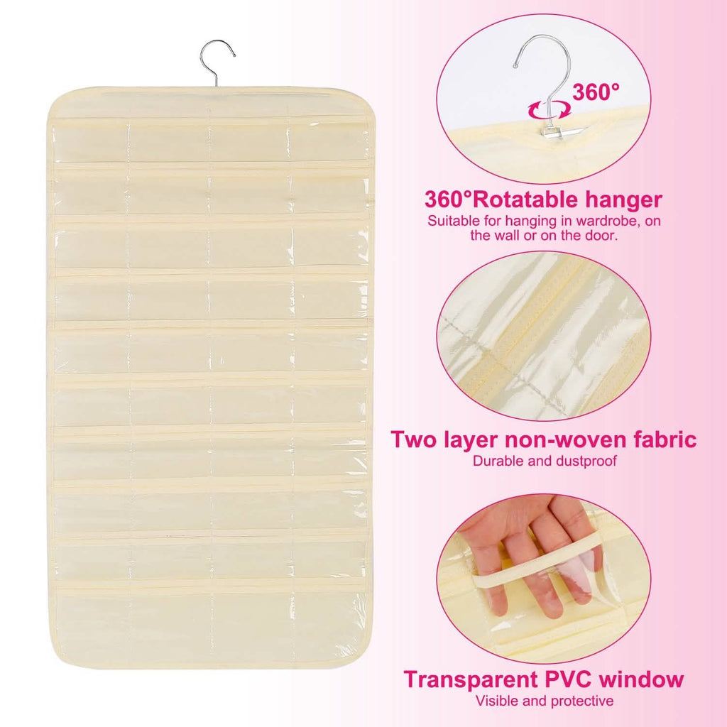 2-Piece: Hanging Jewelry Organizer