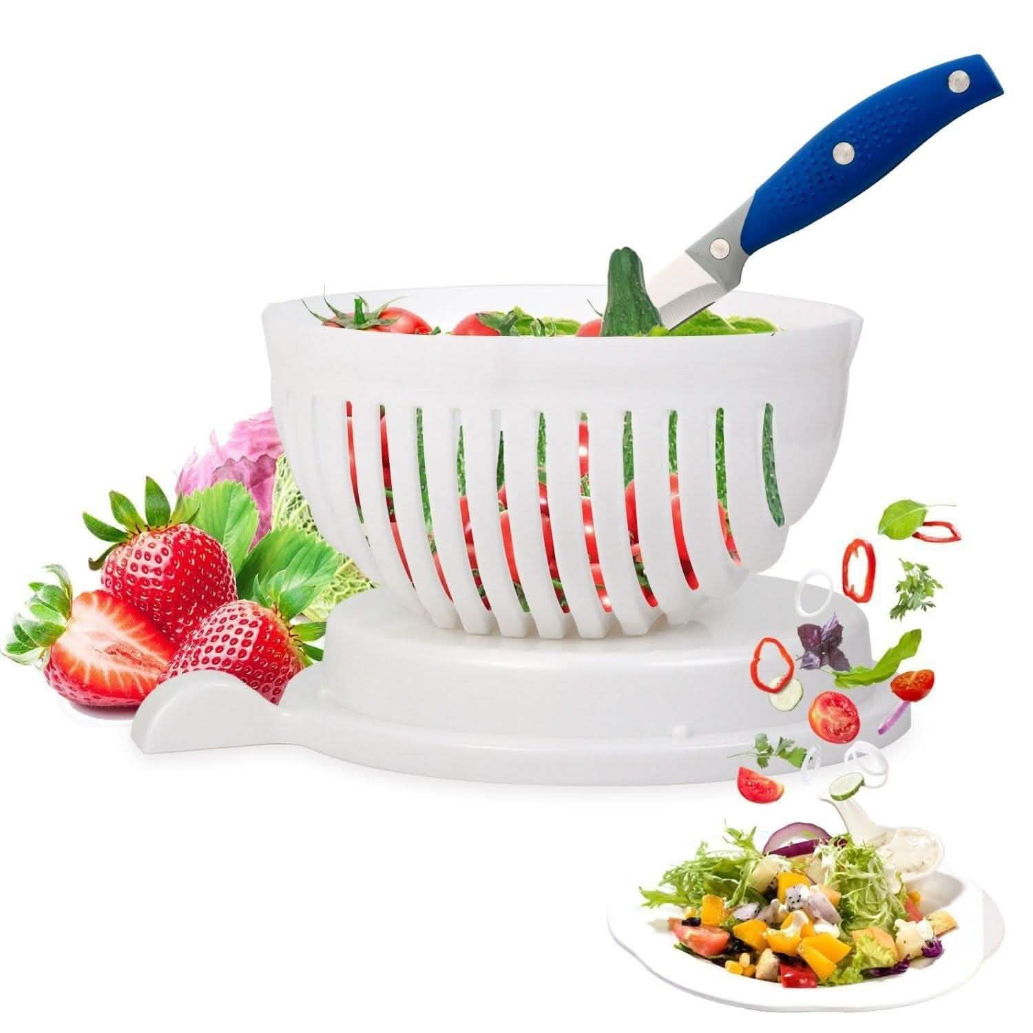 2-Piece: Instant Salad-Cutter Bowl Set