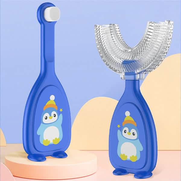 2-Piece: Manual Children's U-Shaped Toothbrush
