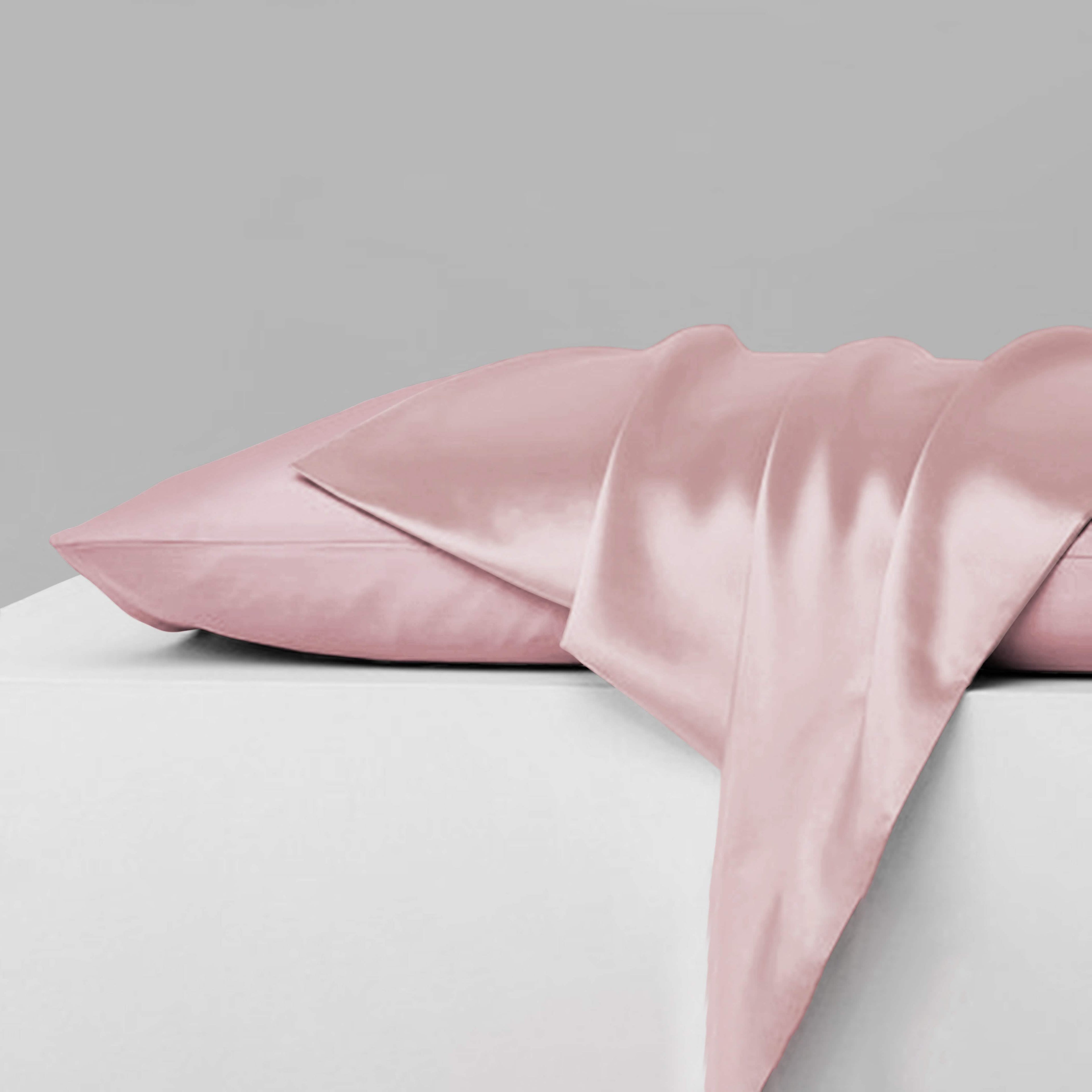 2-Piece: Mulberry Silky Satin Pillowcases Set