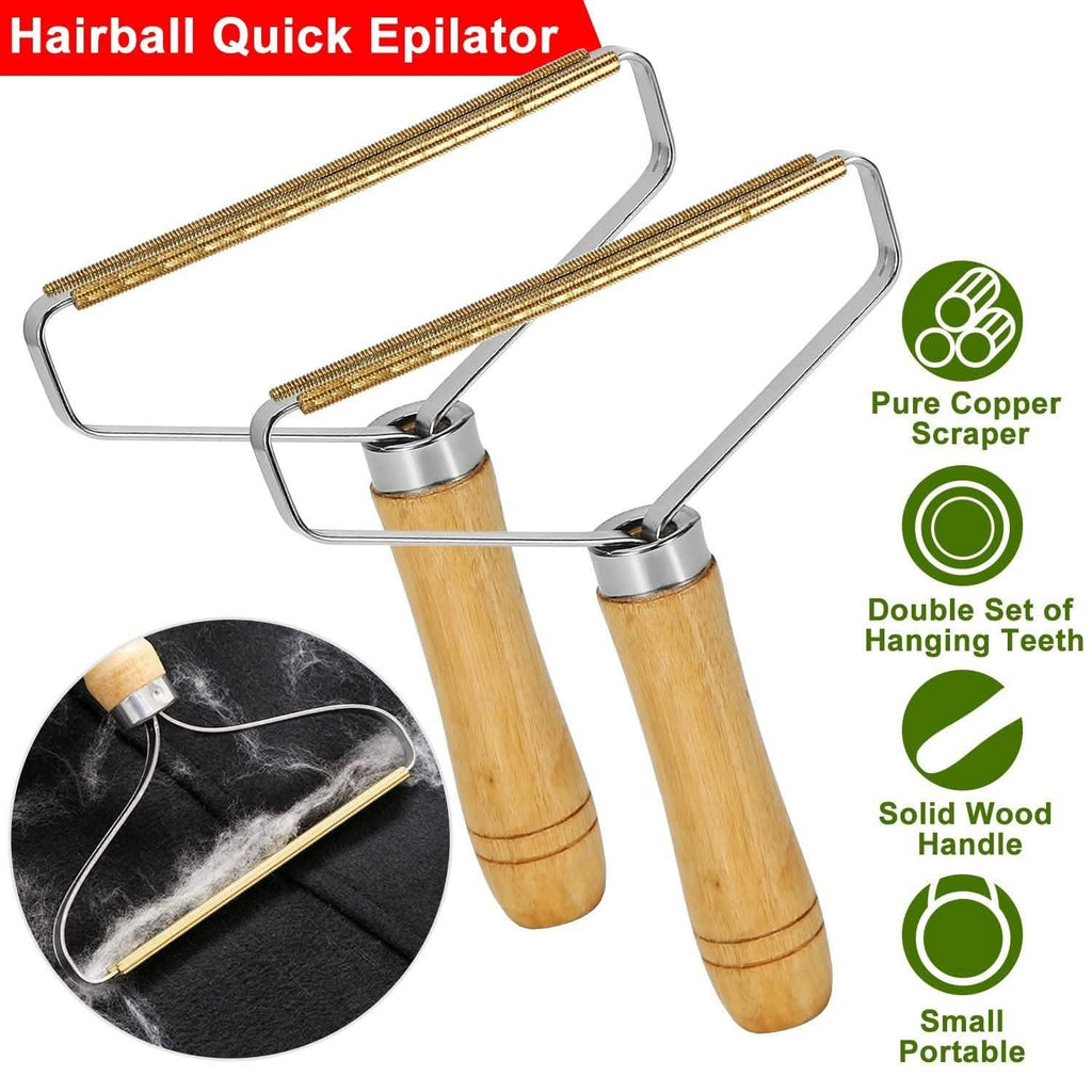 2-Piece: Portable Reusable Double Sided Lint Remover Travel