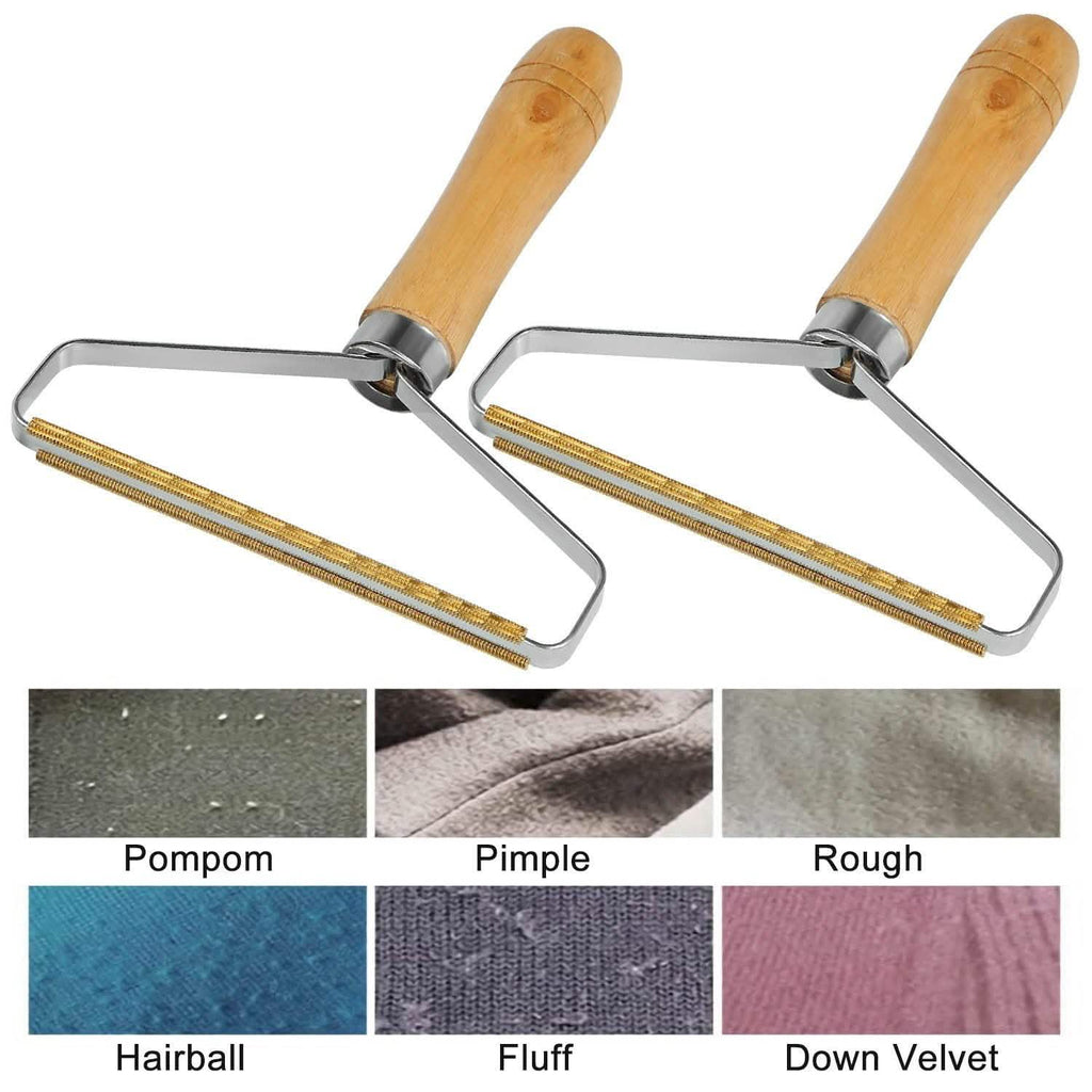 2-Piece: Portable Reusable Double Sided Lint Remover Travel