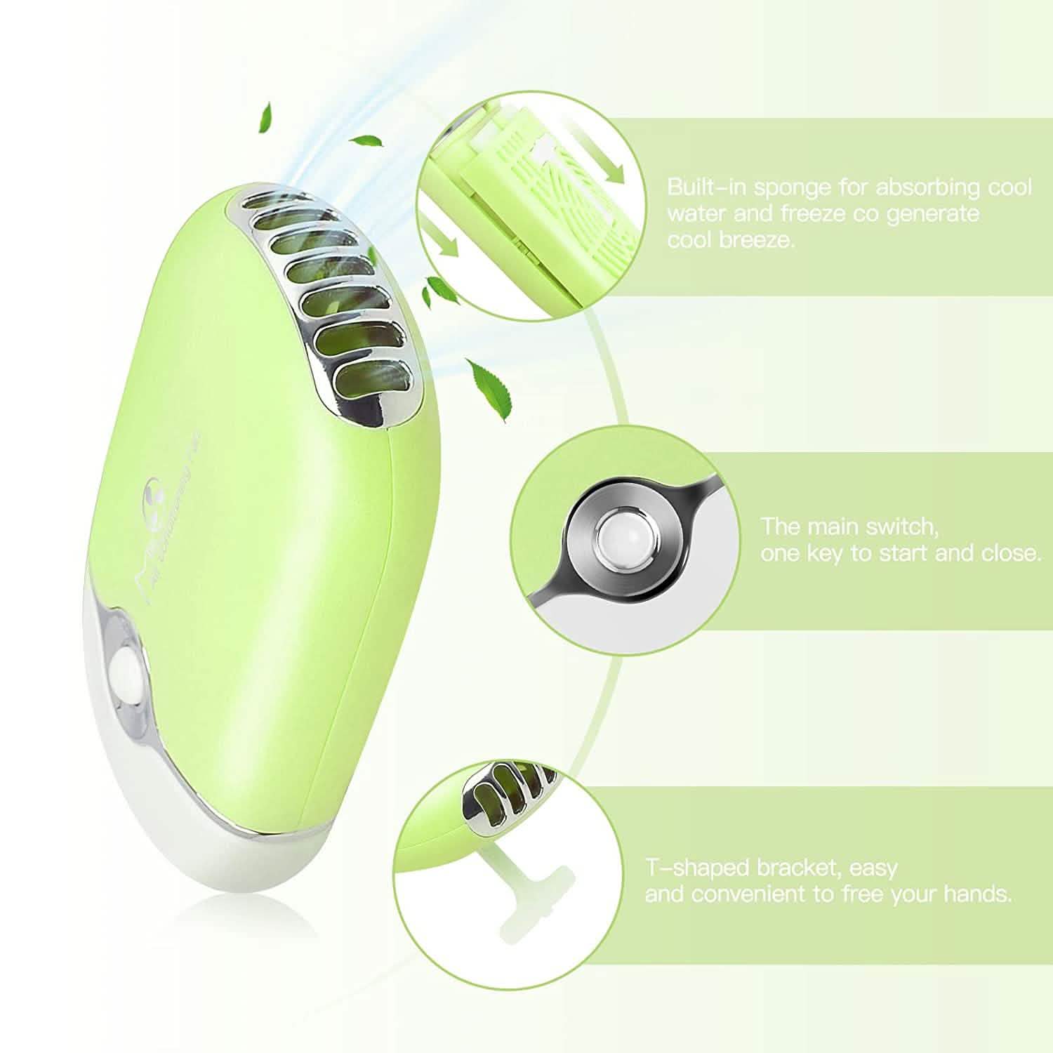 2-Piece: Rechargeable Handheld Mini Eyelash Fan