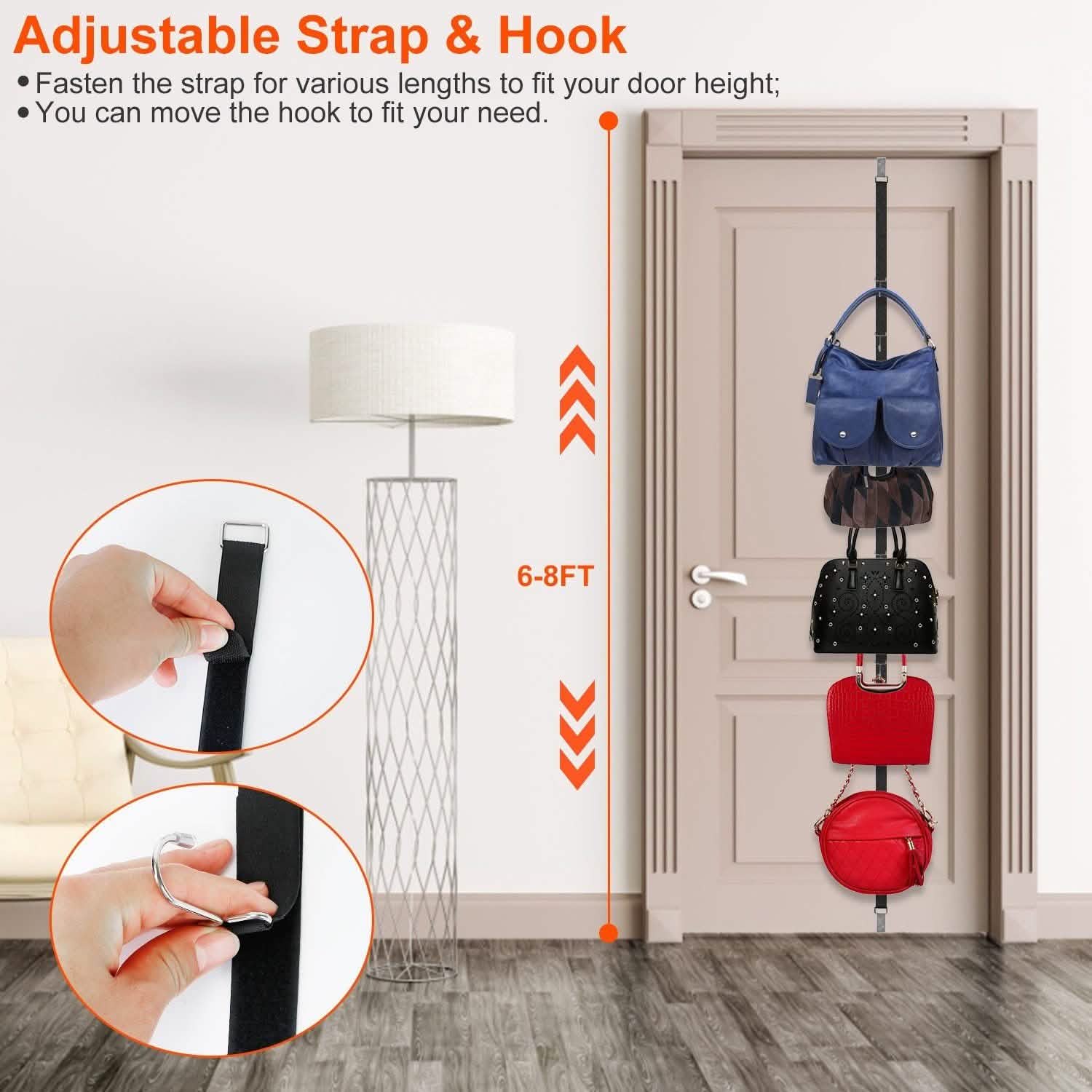 2-Piece Set: Cap Rack Holder Over the Door