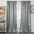 2-Piece Set: Stars Blackout Window Curtain Pair Panel