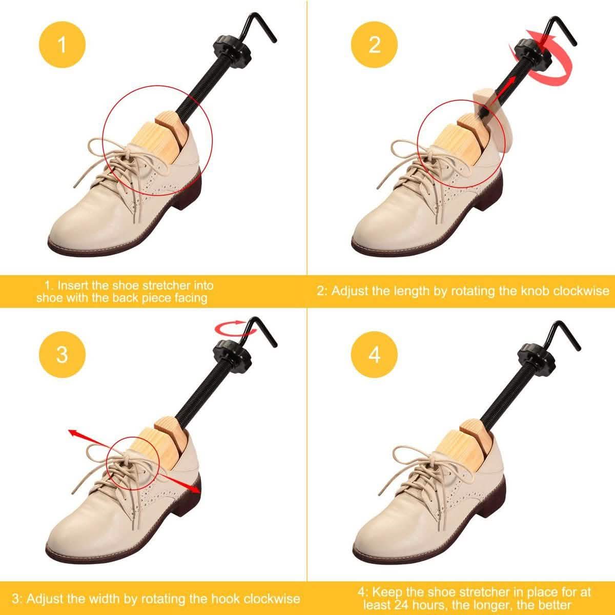 2-Piece: Shoe Stretcher 2-Way Shoe