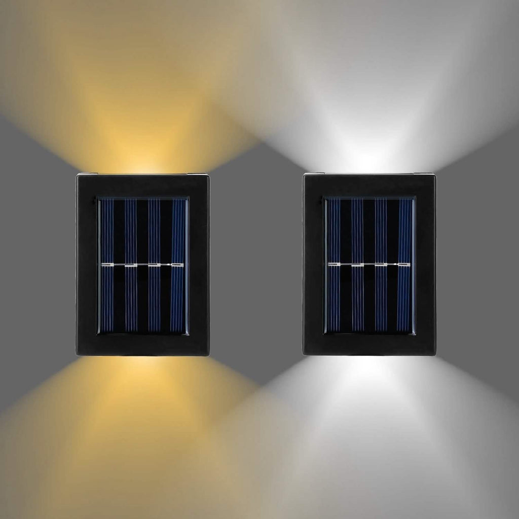 2-Piece: Solar Deck Outdoor Lights