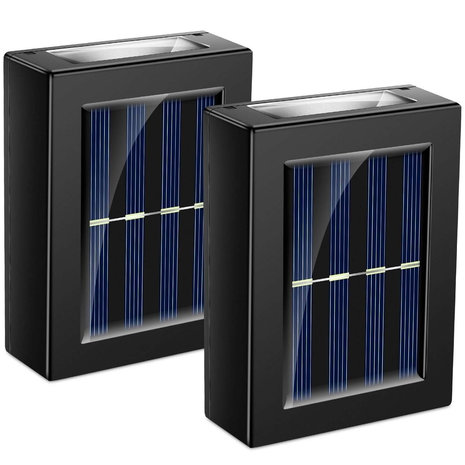 2-Piece: Solar Deck Outdoor Lights