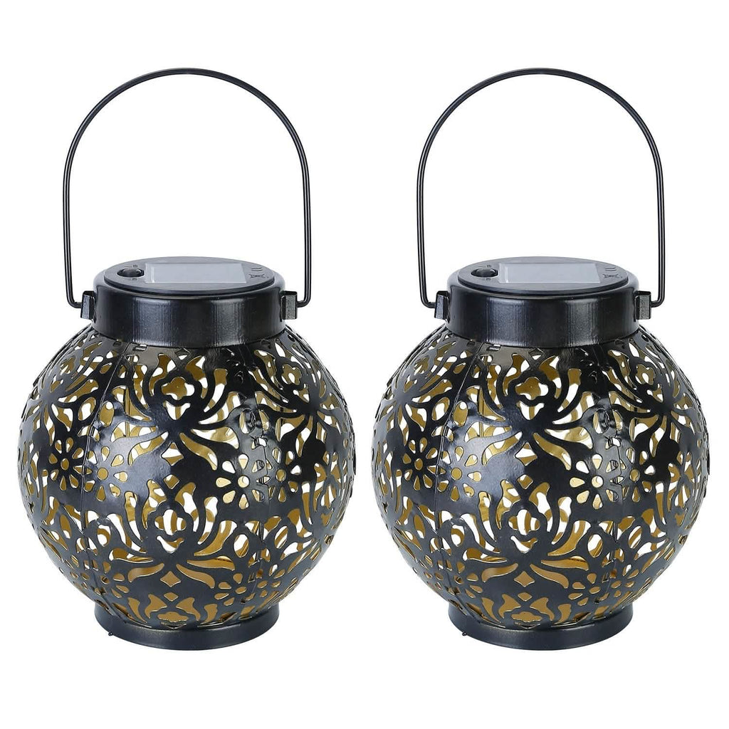 2-Piece: Solar Powered Hanging Lights