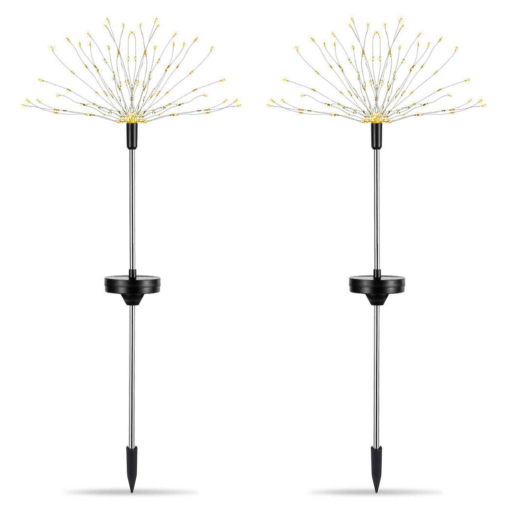 2-Piece: Solar Powered Starburst Garden Lights