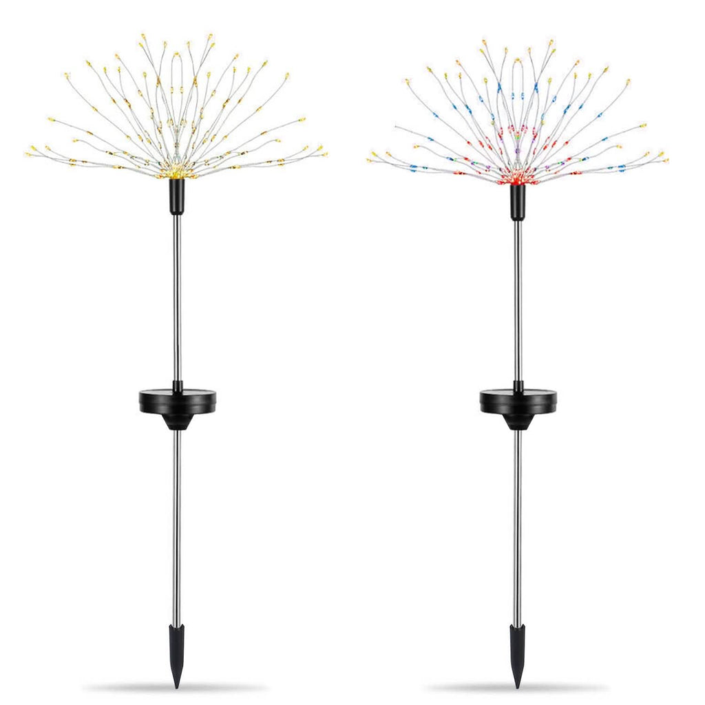 2-Piece: Solar Powered Starburst Garden Lights