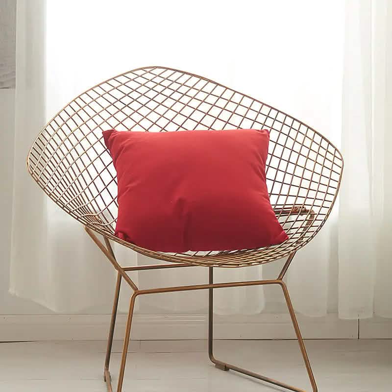 2-Piece: Solid Colored Simple Square Pillowcases