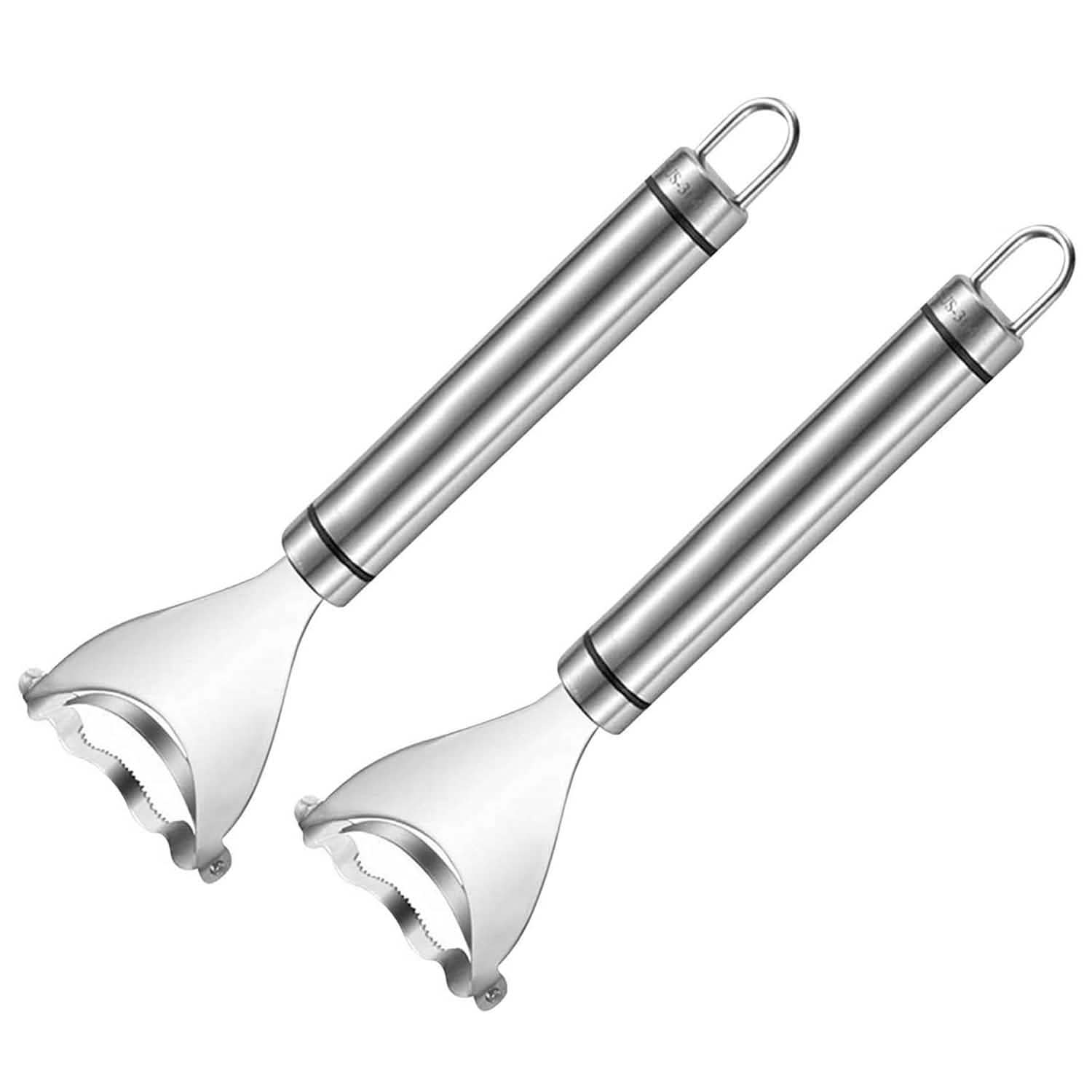 2-Piece: Stainless Steel Corn Cob Peelers