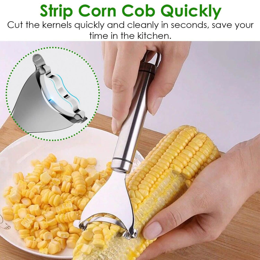 2-Piece: Stainless Steel Corn Cob Peelers
